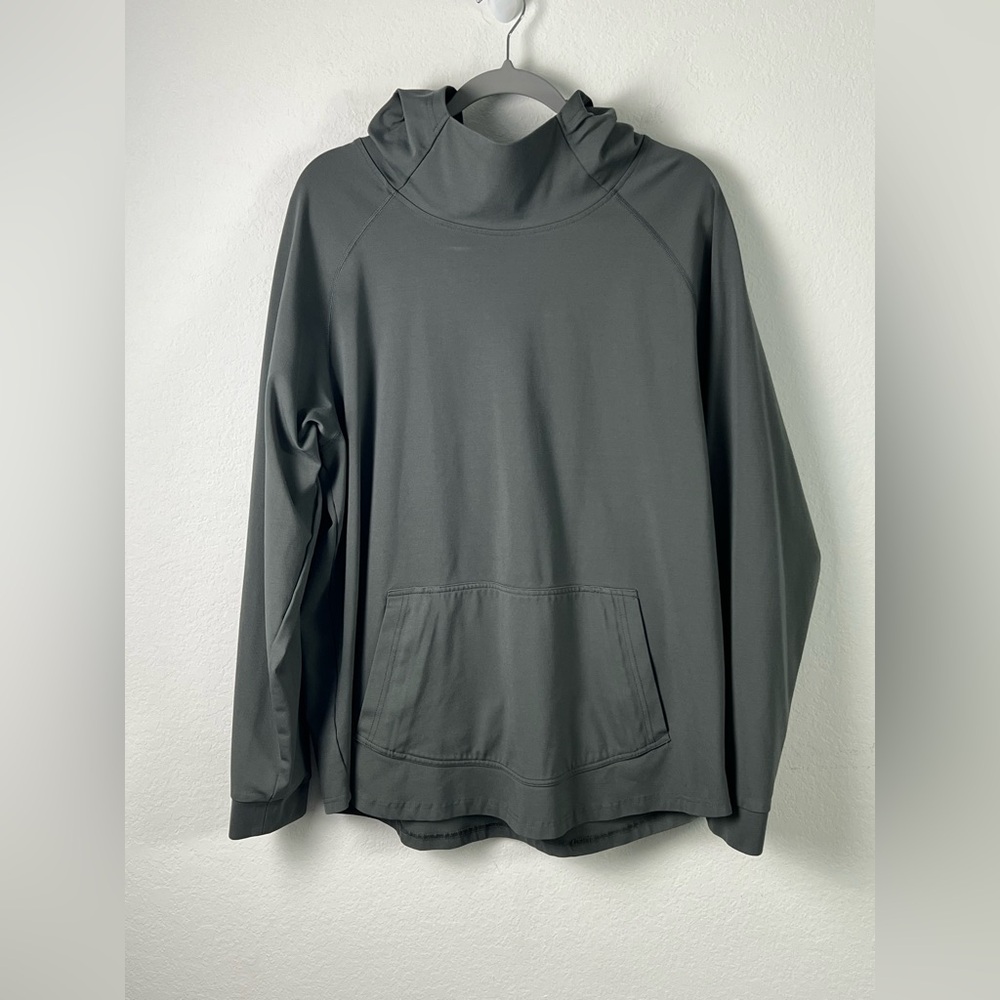 BYLT Elite Drop Cut Pullover Olive Green Hoodie